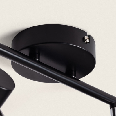 Lampa sufitowa szklana srebrna 2xE14 Abruzzo Nino