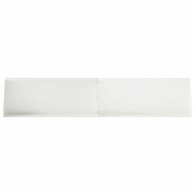 Mur oporowy 6 szt. 100 x 12 x 30 cm Stal Biały
