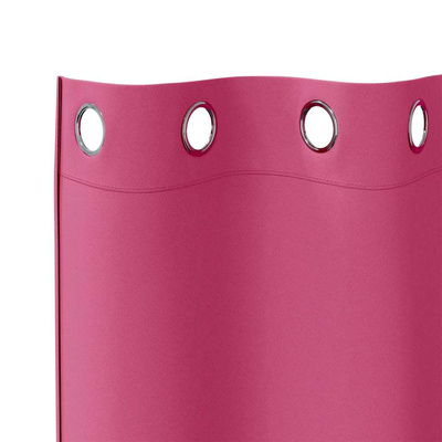 Firany blackout z kółkami 2 pcs Jasnoróżowy 260 x 140 cm