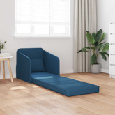 Sofa Bed Niebieski 65 x 80 x 83 cm tkanina