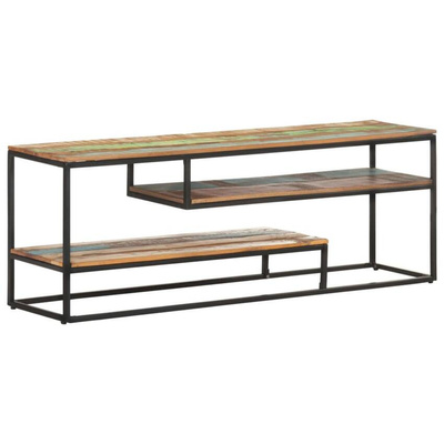 vidaXL Szafka pod TV, 130 x 30 x 45 cm, lite drewno z odzysku