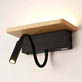 Kinkiet Woodstroy LED 8W + USB 2A
