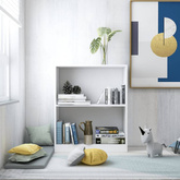 vidaXL Szafka na książki, biała 60x24x76 cm, materiał drewnopochodny