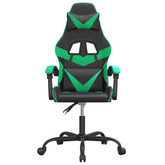 vidaXL Fotel gamingowy, czarno-zielony, sztuczna skóra wariant 7