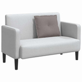 Poduszka na plecy Ciemnoszary 60 x 19 x 50 cm tkanina