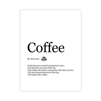 Coffee IV Plakat : Rozmiar - 30x40 cm