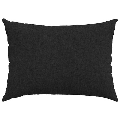 Poduszki na sofę 2 pcs Czarny 70 x 50 cm tkanina