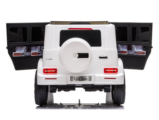 Samochód na akumulator Mercedes G500 Światla LED MP3 Pilot  biały