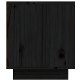 Szafka pod TV, czarna, 80x35x40,5 cm, lite drewno sosnowe vidaXL