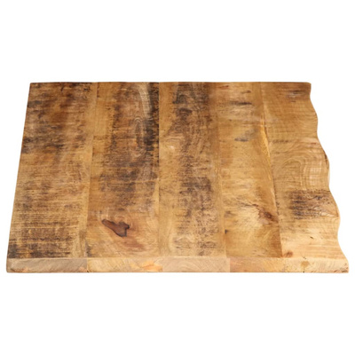Blat stołu, 110x60x3,8 cm, naturalna krawędź, drewno mango