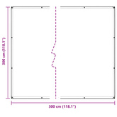 Przezroczysta plandeka z oczkami 3x3 m PVC