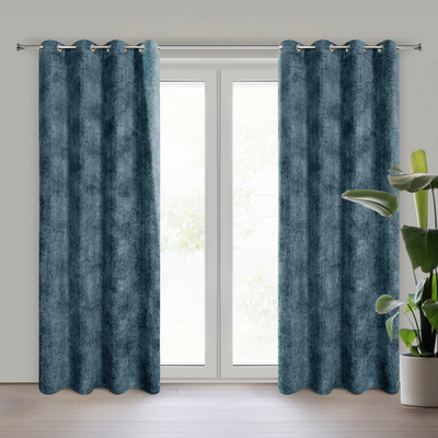 Zasłona Aleta granatowa 135x250