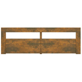 vidaXL Szafka pod TV z oświetleniem LED, przydymiony dąb, 120x35x40 cm