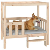 vidaXL Legowisko dla psa, 95,5x73,5x90 cm, lite drewno sosnowe