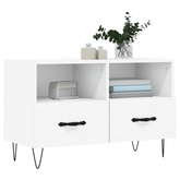 vidaXL Szafka pod TV, biała, 80x36x50 cm, materiał drewnopochodny wariant 5