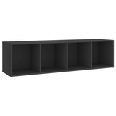 vidaXL Szafka pod TV, szara, 142,5x35x36,5 cm, materiał drewnopochodny
