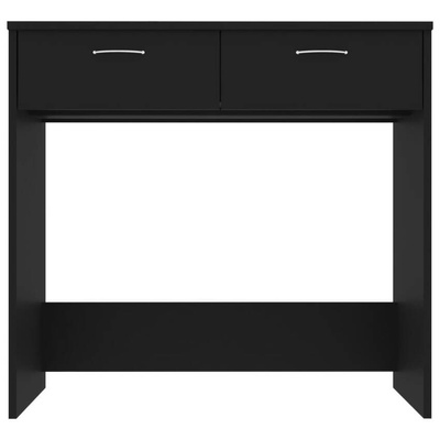 vidaXL Biurko, czarne, 80x40x75 cm, materiał drewnopochodny