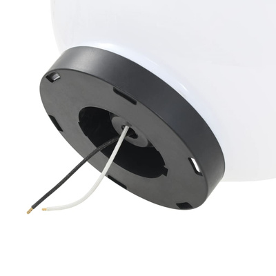 Lampy zewnętrzne LED, 2 szt., kule 25 cm, PMMA