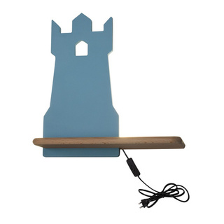 Lampa kinkiet półeczka 5W LED 4000K IQ Kids Tower niebieski 21-85047