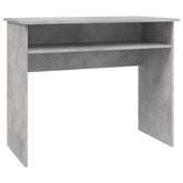 vidaXL Biurko, szarość betonu, 90x50x74 cm, materiał drewnopochodny