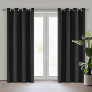 Zasłona Nerisa czarna 140x250