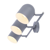 Lampa ścienna candellux azuro 93-63229 listwa e27 szary mat