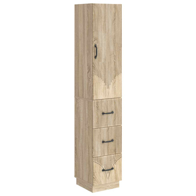 Zestaw szafek 2 szt. 33 x 34,5 x 87 cm Drewno inżynieryjne