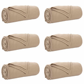Koce narzutowe 6 pcs Camel 200 x 150 cm Polar