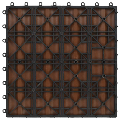 Płytka Tarasowa Projekt 3D 11 pcs Jasny Brąz 30 x 30 cm