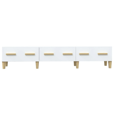 vidaXL Szafka pod TV, biała, 150x34,5x30 cm, materiał drewnopochodny
