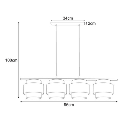 Lampa wisząca K-5283 z serii AMOS