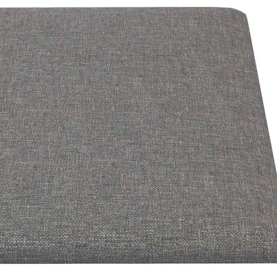 Wejściowy zagłówek 12 szt. 90 x 30 cm Jasnoszary tkanina