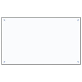 Panel ochronny do kuchni, przezroczysty, 100x60 cm, szkło