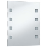 vidaXL Ścienne lustro łazienkowe z LED, 50 x 60 cm