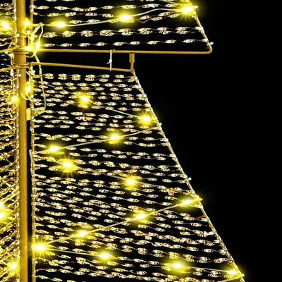 Choinka z 240 diodami LED Ciepła biel 180 cm PET