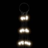 vidaXL Choinka z lampek, na maszt, 3000 zimnych białych LED, 800 cm