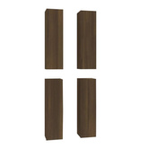 vidaXL Szafki telewizyjne, 4 szt., brązowy dąb, 30,5x30x110 cm