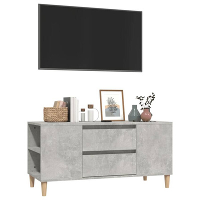 Szafka pod TV, szarość betonu, 102x44,5x50 cm vidaXL