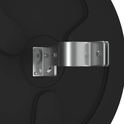 vidaXL Wypukłe lustro drogowe, czarne, Ø60 cm, poliwęglan