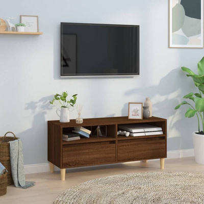 vidaXL Szafka pod TV, brązowy dąb, 100x34,5x44,5 cm