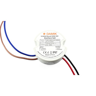 Zasilacz do taśm LED DAMIK Round 24V 24W IP67