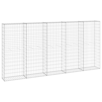 Ściana gabionowa z pokrywami, galwanizowana stal, 300x30x150 cm