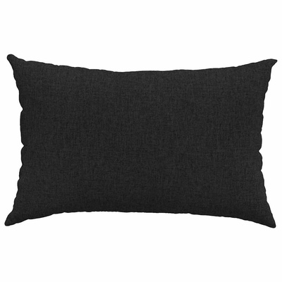 Poduszki na sofę 2 pcs Czarny 60 x 40 cm tkanina