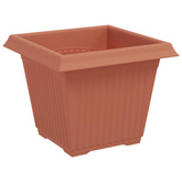 Kwadratowa doniczka na kwiaty 6 pcs Czerwony ceglasty