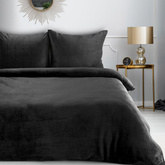 Pościel Flano czarna 220x200