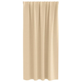 Firany blackout z kółkami 2 pcs Kremowy 175 x 140 cm Poliester