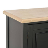 vidaXL Szafka pod TV, czarna, 120 x 30 x 40 cm, drewniana