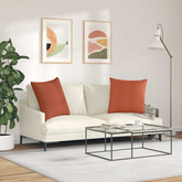 Poduszki na sofę 2 pcs Czerwono-pomarańczowy 60 x 60 cm