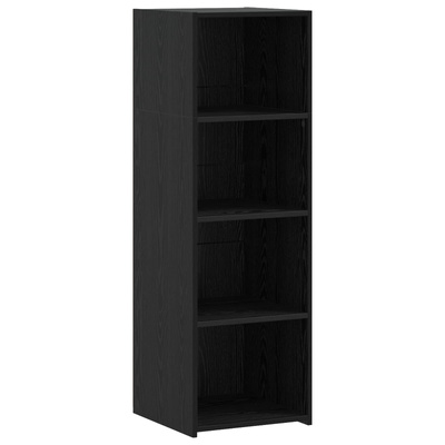 Highboard Czarny dąb 40 x 41 x 124 cm Drewno inżynieryjne