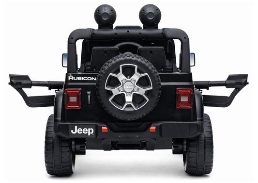 Auto na Akumulator Jeep Rubicon Światła LED MP3 Pilot 4x4 Czarny
